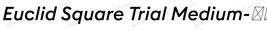 Euclid Square Trial Medium字体转换